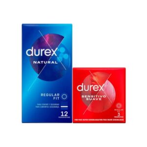 DUREX NATURAL PLUS 12U + 3U SENSITIVO