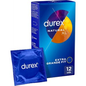 DUREX PROFILACTICO NATURAL XL 12 U