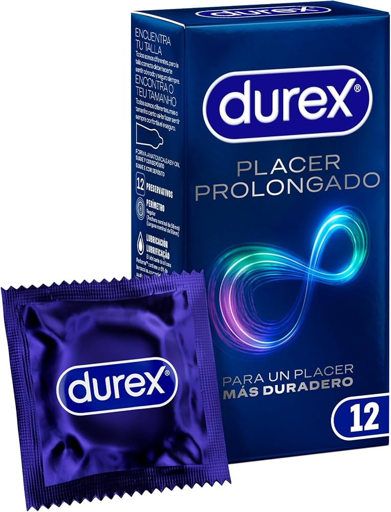 DUREX PROFILACTICO PERFORM EASY PLACER PROLONG 12U