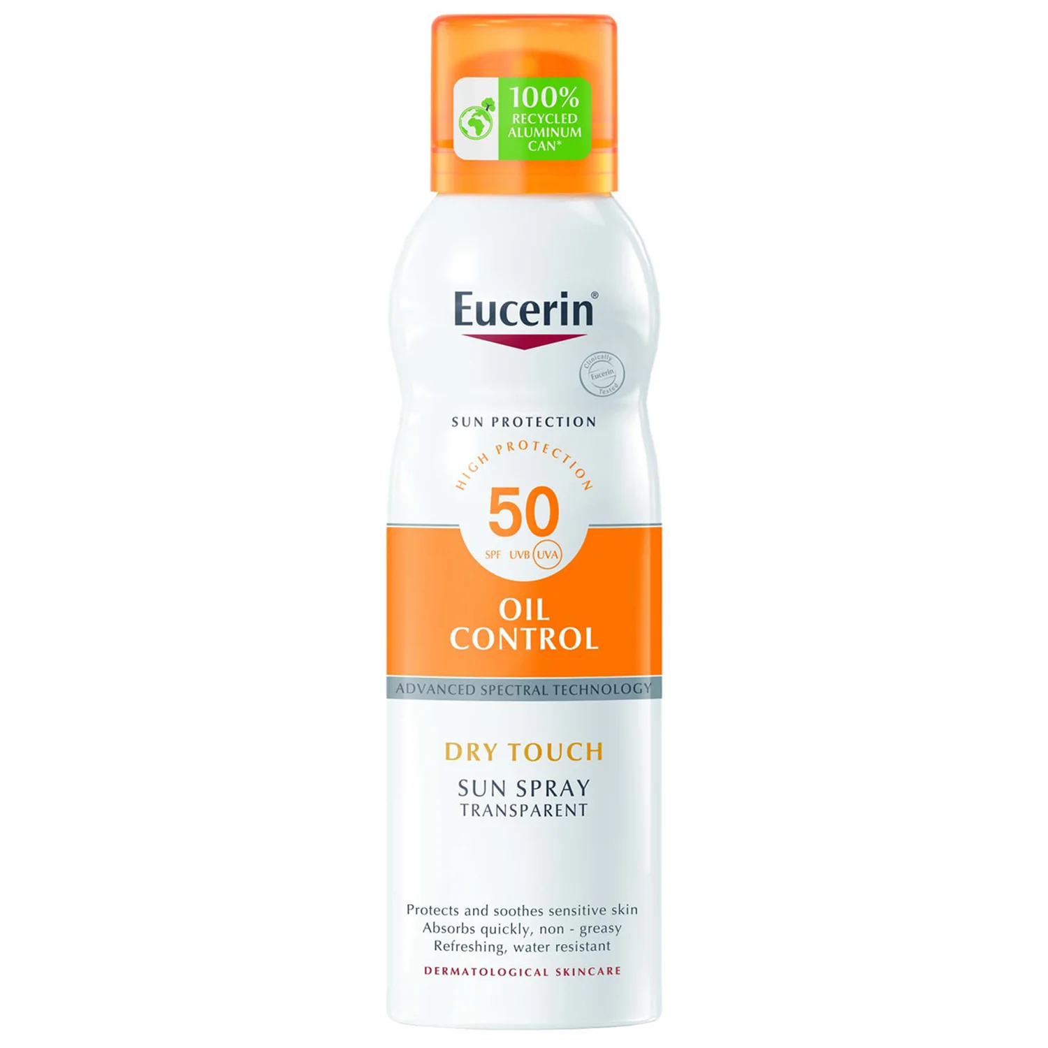 EUCERIN SPRAY TRANSPARENTE DRY TOUCH FPS 50+ 200 ML